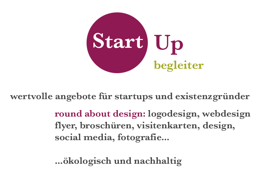 Gestaltung fr Existenzgrnder und Startups | Webdesign | Grafik und Drucksachen | Logodesign | Flyerdesign | Visitenkarten